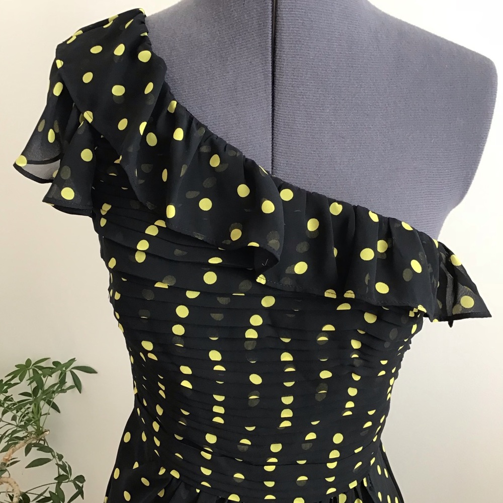 Allen B. One Shoulder Ruffle Dress - Picture 2 of 6